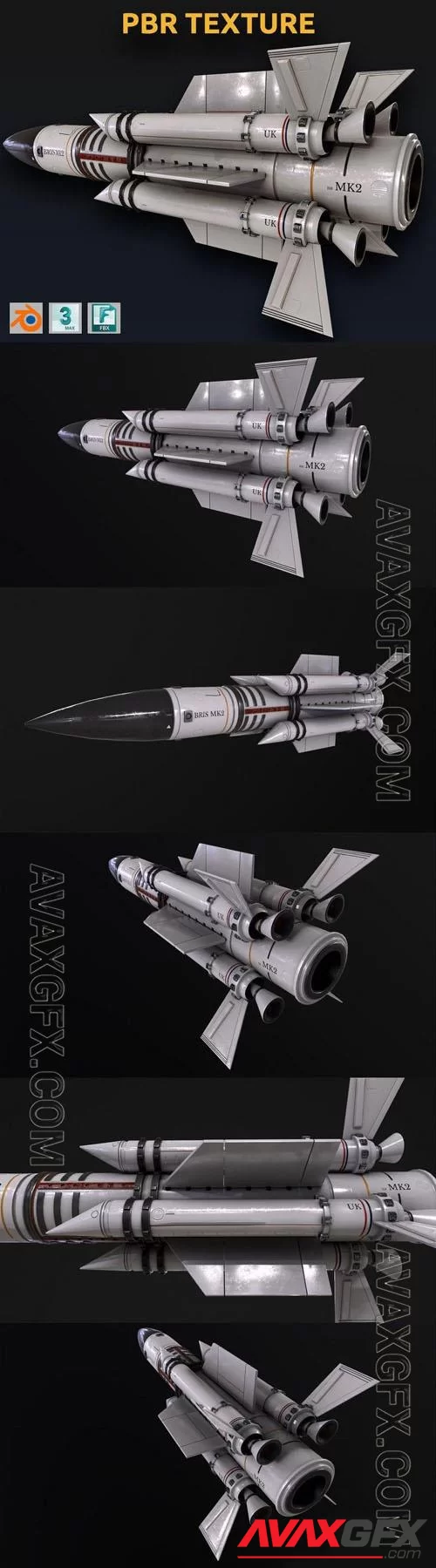 Rocket spaceship - 3d model