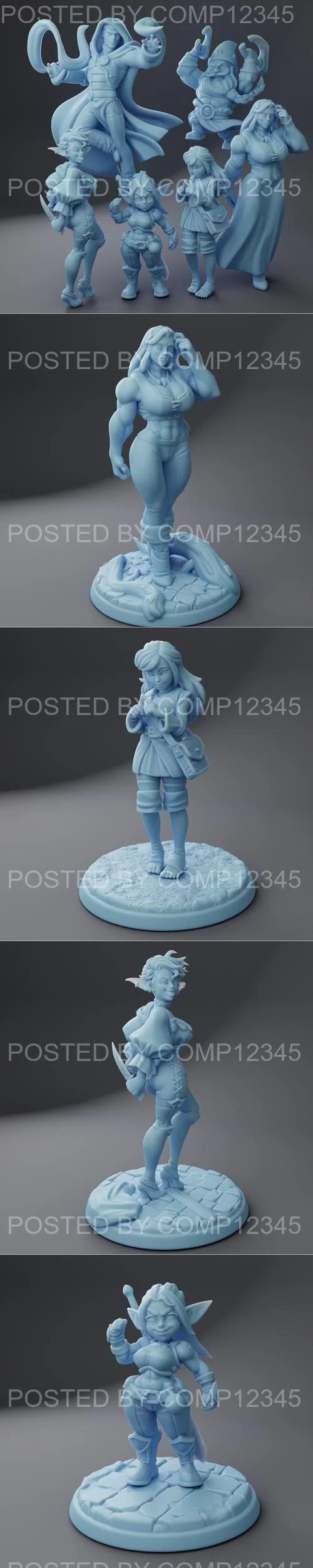 3D Print Model - Twin Goddess Miniatures - Oaken Hollow 3 July 2023