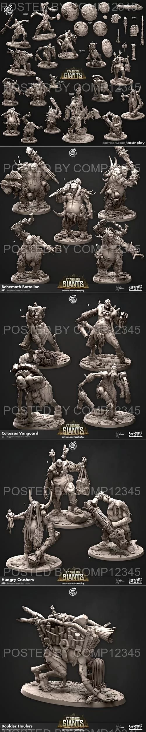 3D Print Model - Cast N Play - Kraggers Giants June 2023