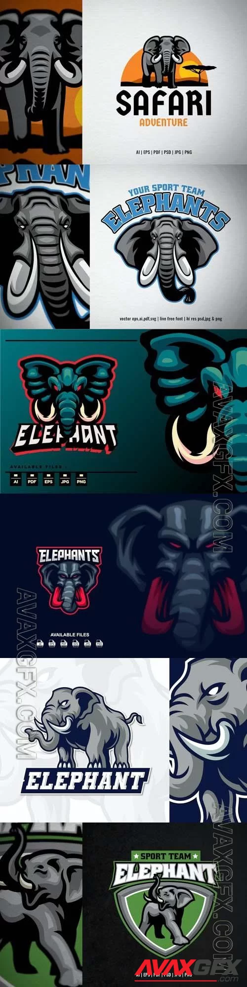 Elephant sport logo