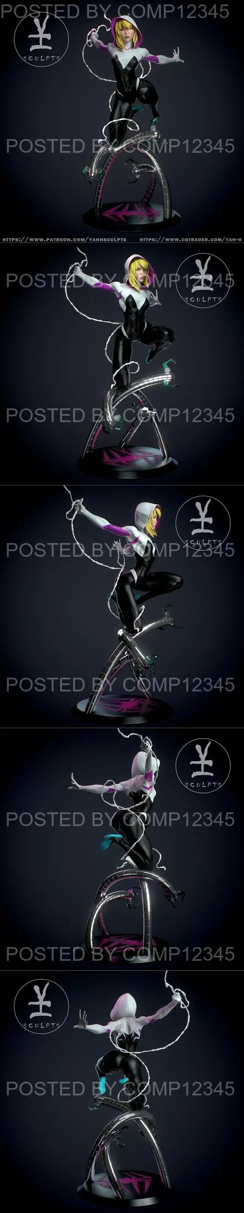 3D Print Model - Spider Gwen - Yan-H