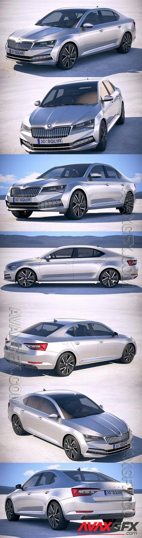 Skoda Superb iV 2020 - 3d model