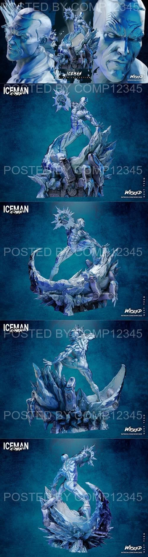 3D Print Model - WICKED - Iceman Sculpture
