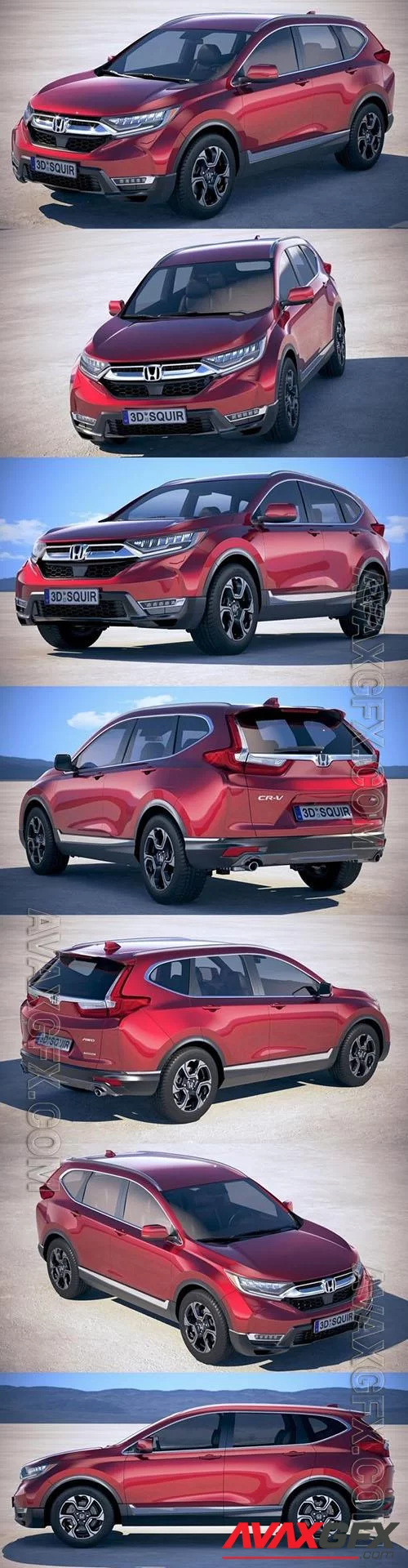 Honda CR-V 2019 - 3d model