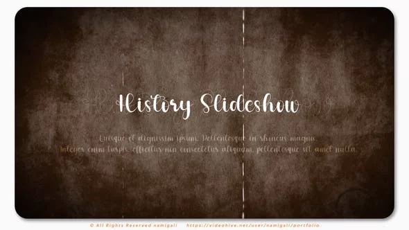 Old History Slideshow 46839015 [Videohive
