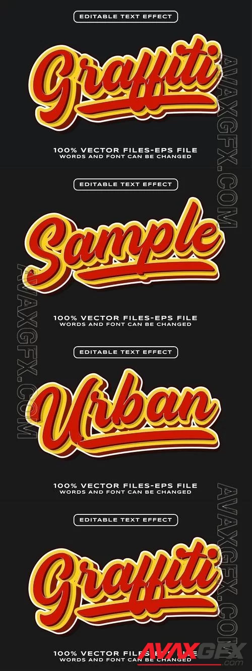 Graffiti Style Editable Text Effect