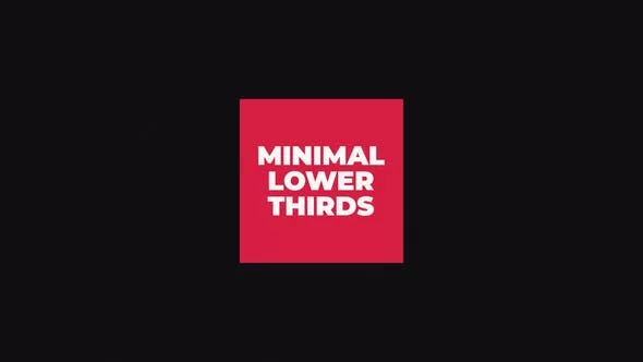 Minimal Lower Thirds 46868031 [Videohive]