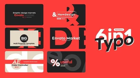 Videohive - Typo Scene 6 in 1 46848457 [Videohive]