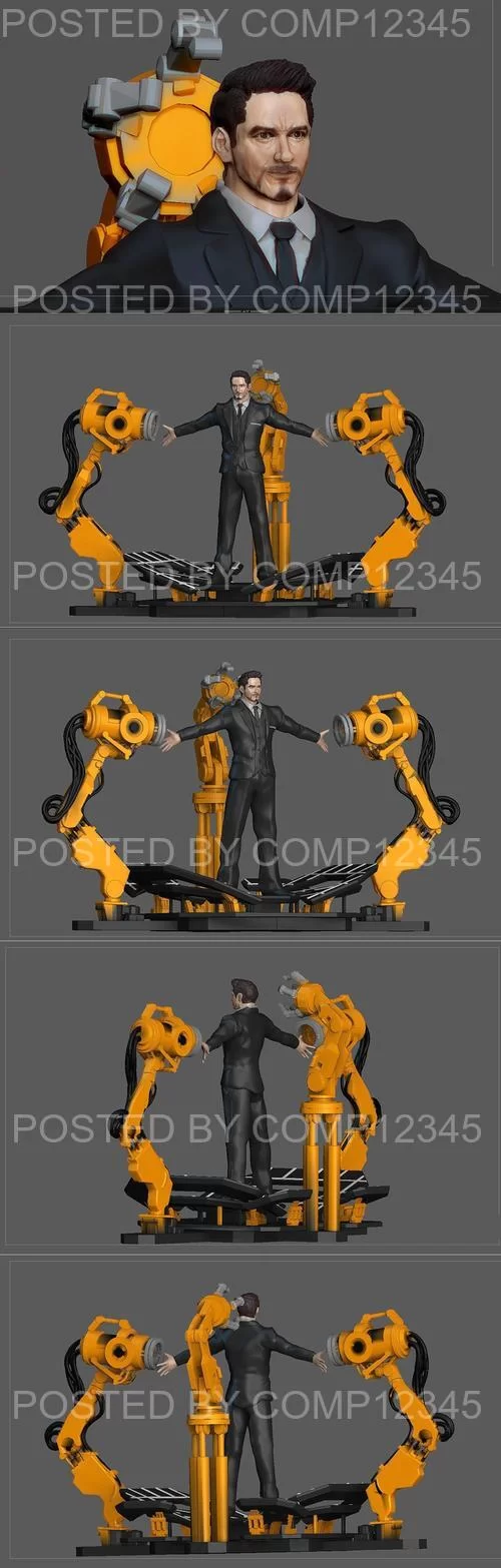 3D Print Model - Figuremaster - Ironman Gantry Tony Stark