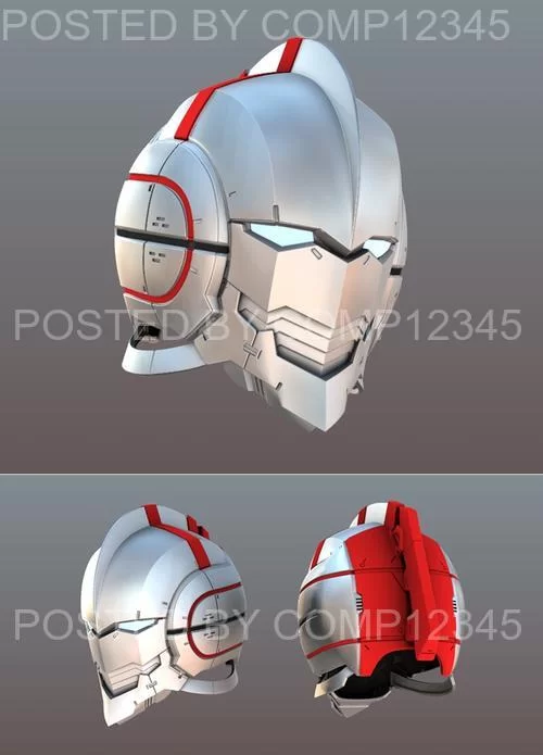 3D Print Model - Ultraman Helmet