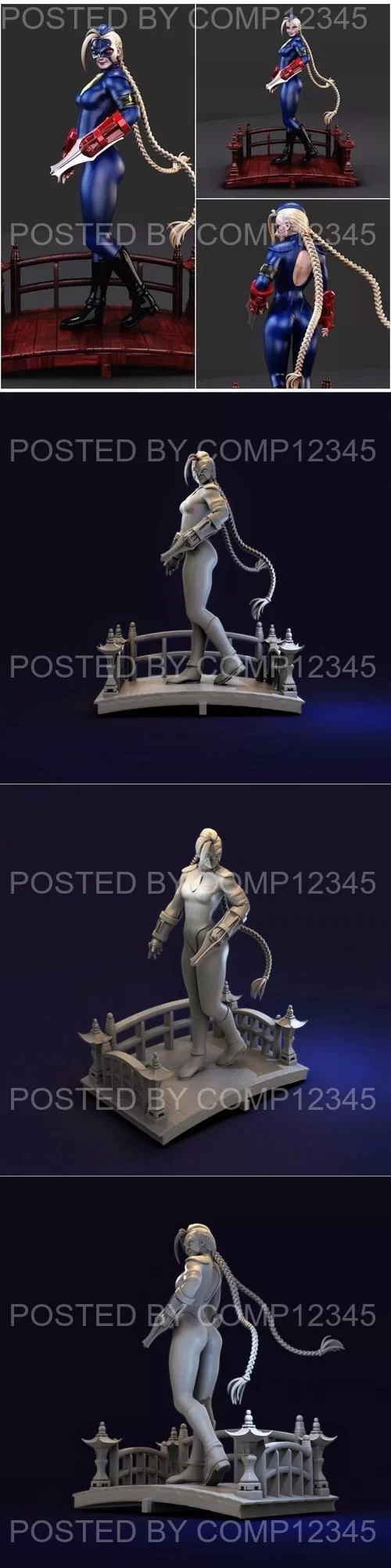 3D Print Model - Evil Cammy - Street Fighter 3D Print