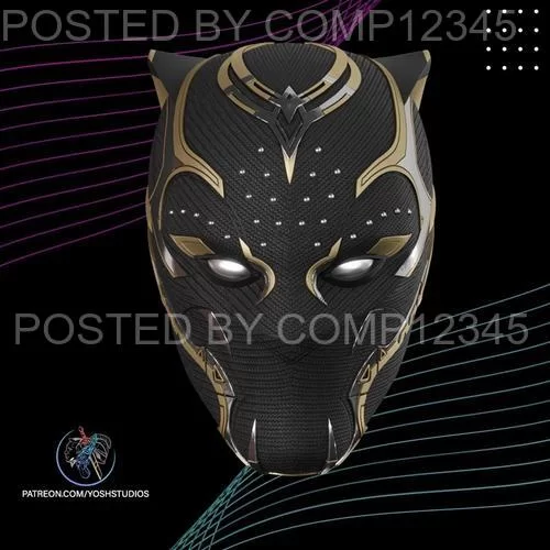 Yosh Studios - Shuri Black Panther Mask 3D Print