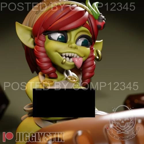Jigglystix - Campfire Goblin Girl 3D Print