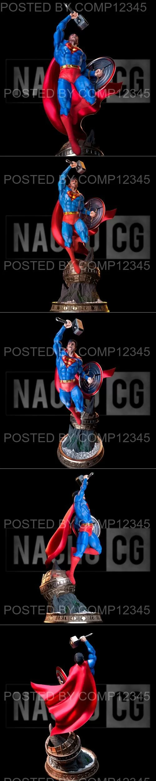 3D Print Model - Fan Art Superman Crossover - Statue