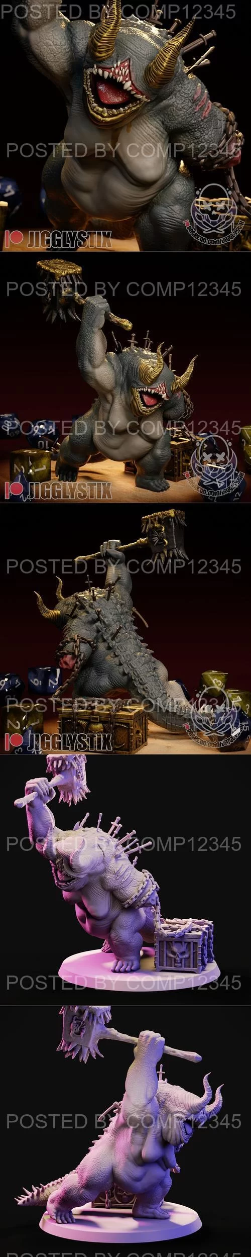 Jigglystix - Gold Afflicted Demon