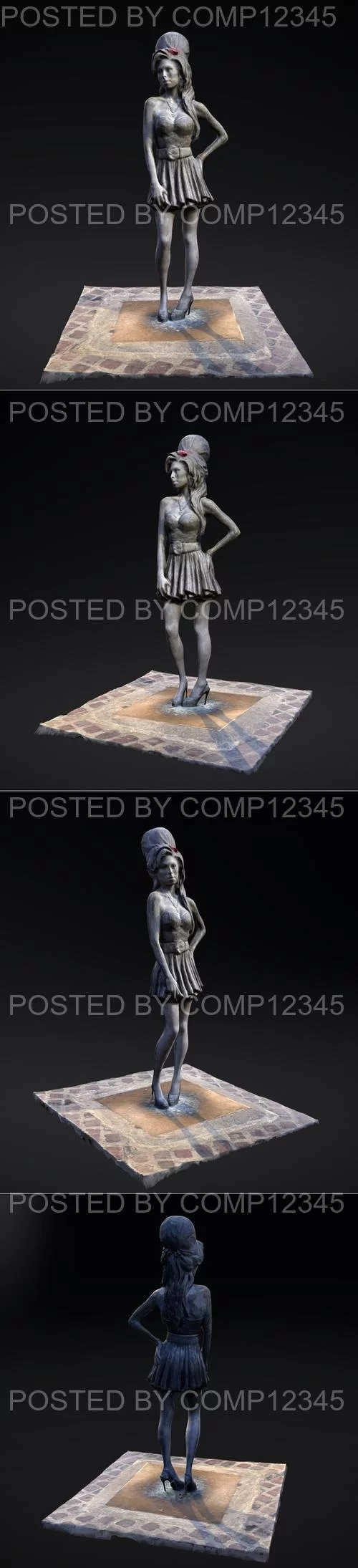 3D Print Model - Amy Winehouse in Camden - London