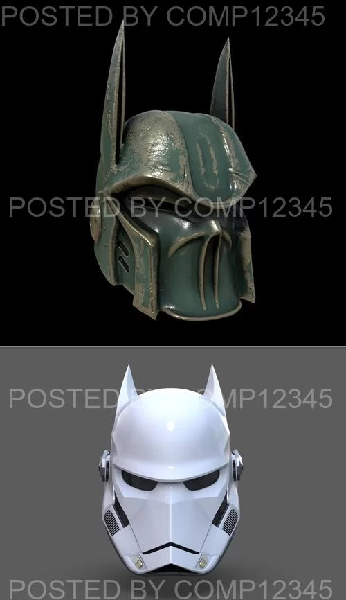 Warhammer Batman Helmet and Bat Trooper Helmet 3D Print