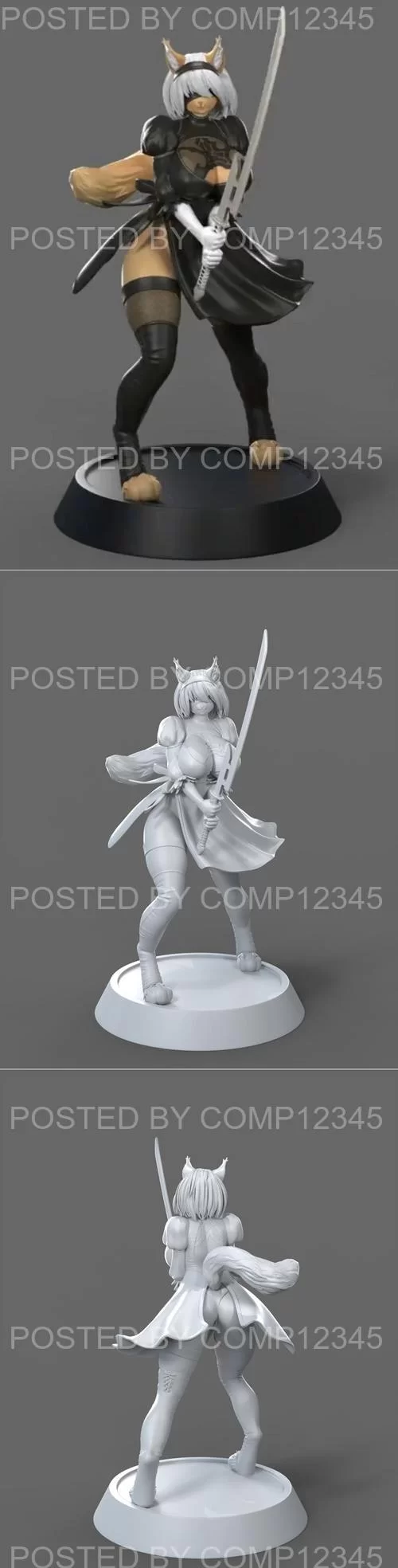 3D Print Model - 2B Furry