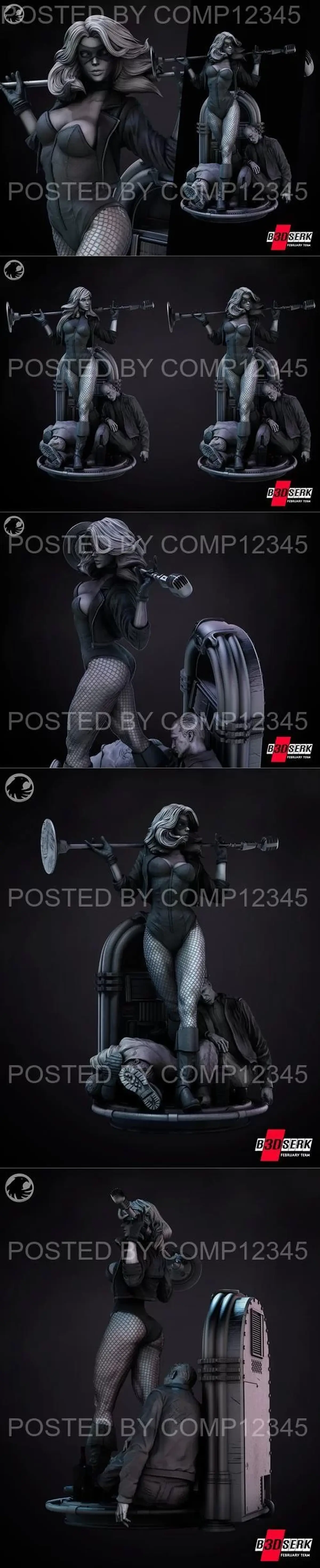 3D Print Model - B3DSERK - Black Canary Statue