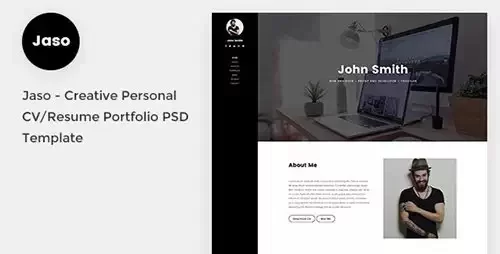 Themeforest - Jaso - Creative Personal CV/Resume Portfolio PSD Template 20503101