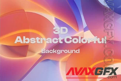 Colorful Gradient Abstract 3D Background