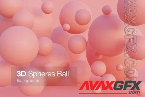 3D Spheres Ball Gradient Background