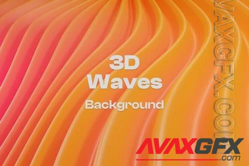 3D Modern Gradient Waves Background