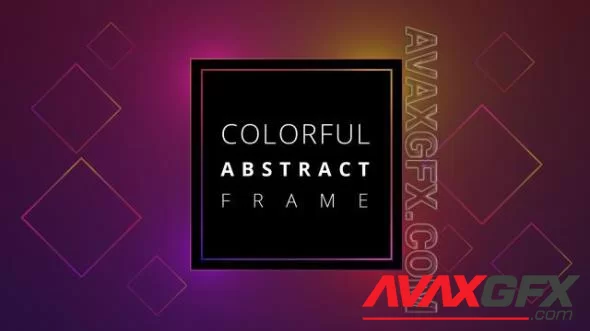 MA - Colorful Abstract Frame Background Loop 1523086