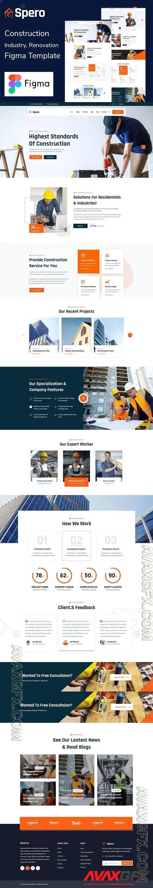 Spero - Construction Industry Figma Template YYS6H4E