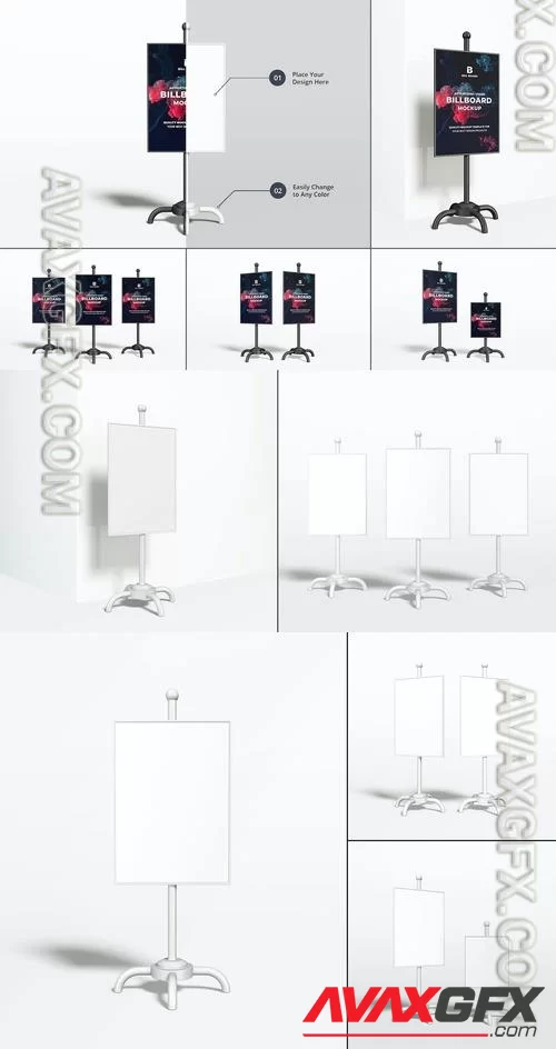 Advertising Stand Banner Mockup Collection ZC3UDVN [PSD]