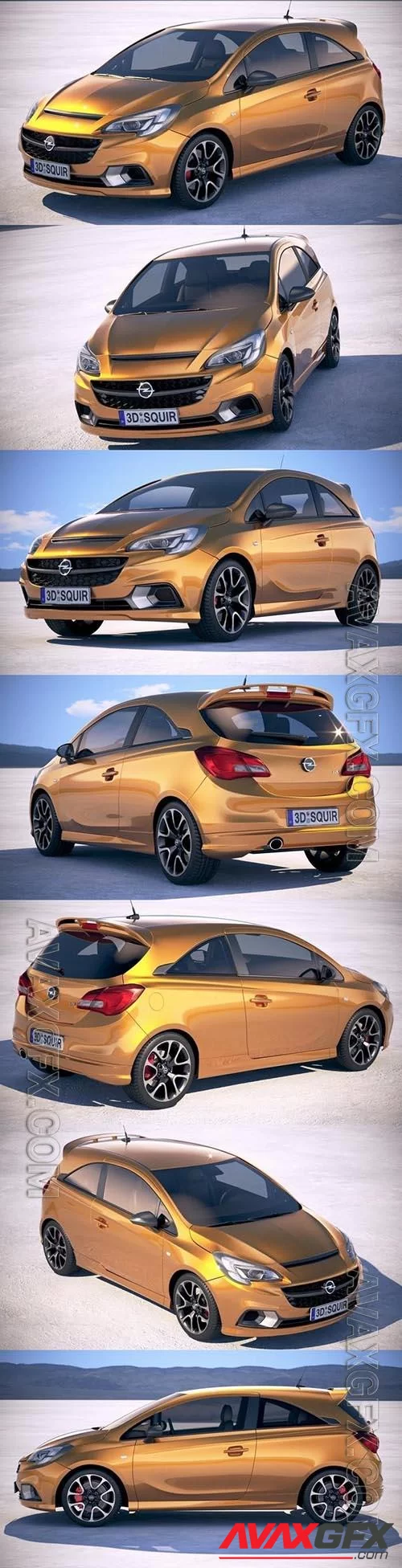 Opel Corsa GSI 2019 - 3d model