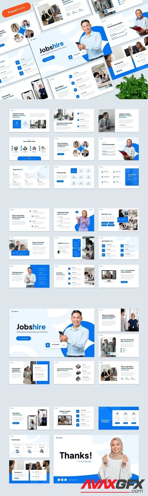 Job Recruitment & Human Resources PowerPoint N97MY4A [PPTX]