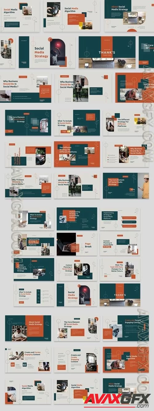 Social Media Strategy PowerPoint, Keynote and Google Slides Template [PPTX]