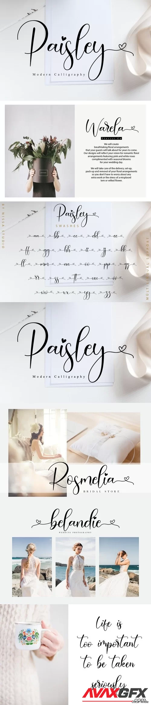 Paisley - Wedding Font