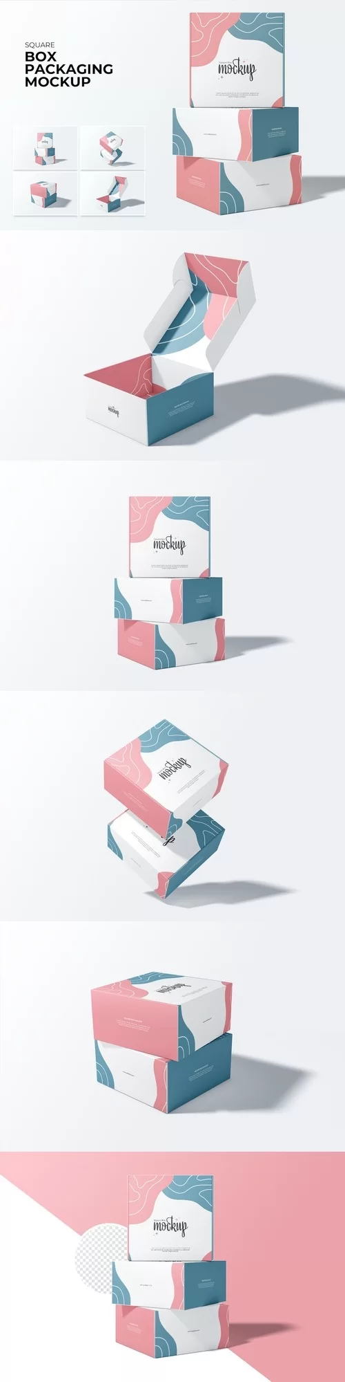 Square Box Packaging Mockup KATD7FJ [PSD]