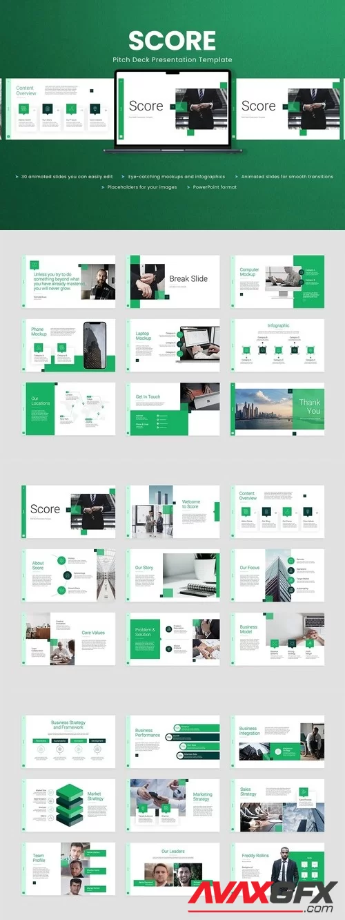 Animated Pitch Deck PowerPoint Template