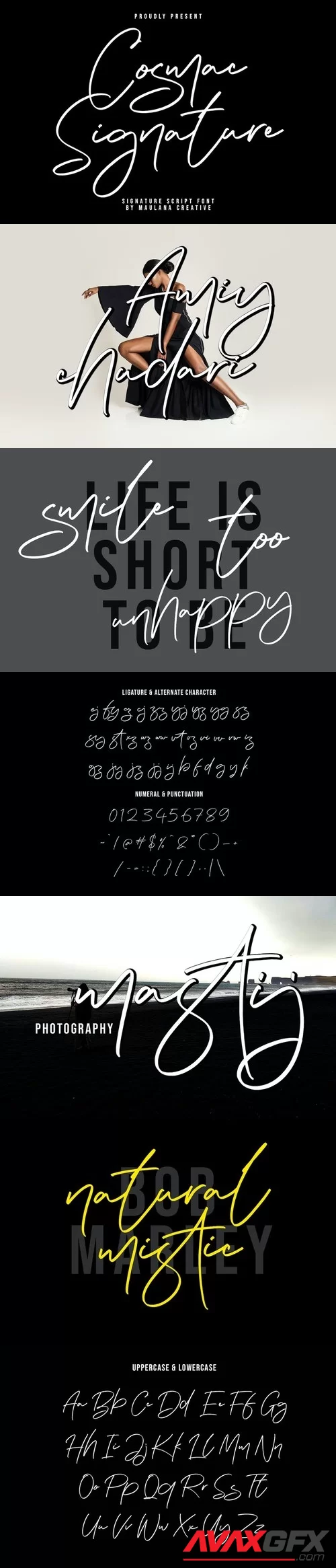 Cosmac Signature Handwritten Script Font