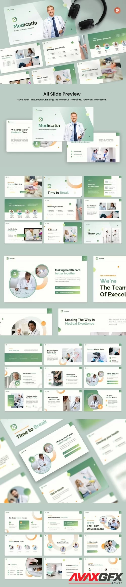 Mediciata - Medical _ Clinic PowerPoint, Keynote and Google Slides Template [PPTX]