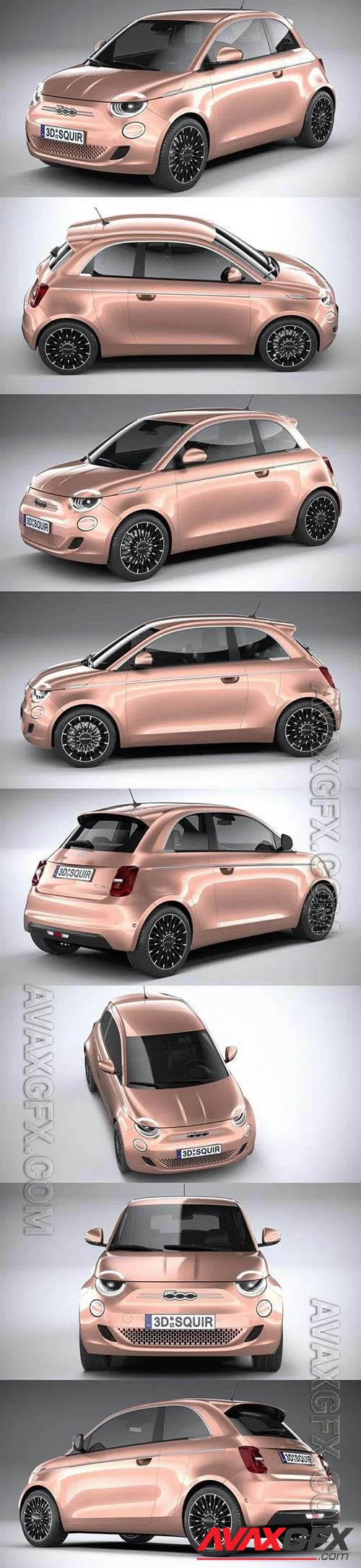 Fiat 500 31 2021 - 3d model