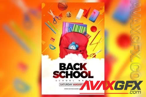 Back To School Flyer 3VGBZZH [PSD]