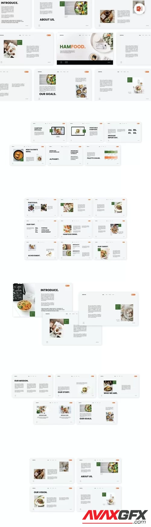 Hamfood - Food Powerpoint Template 6RXRUW2 [PPTX]