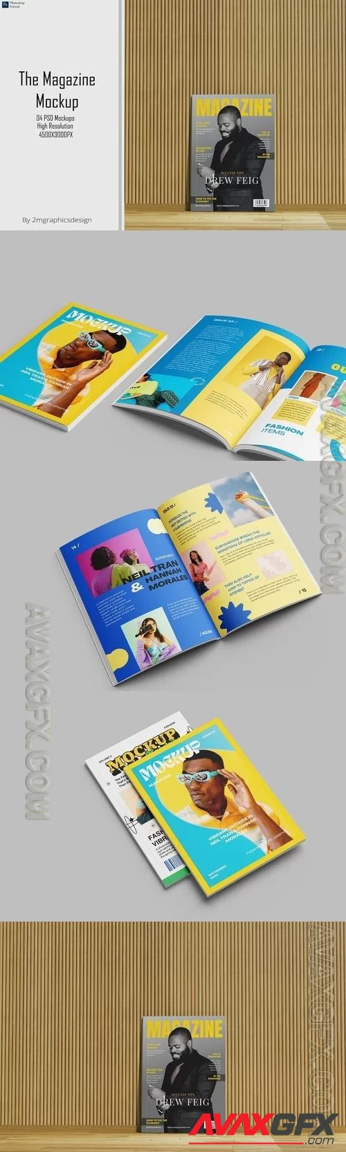 The Magazine Mockup X9MEVY6 [PSD]