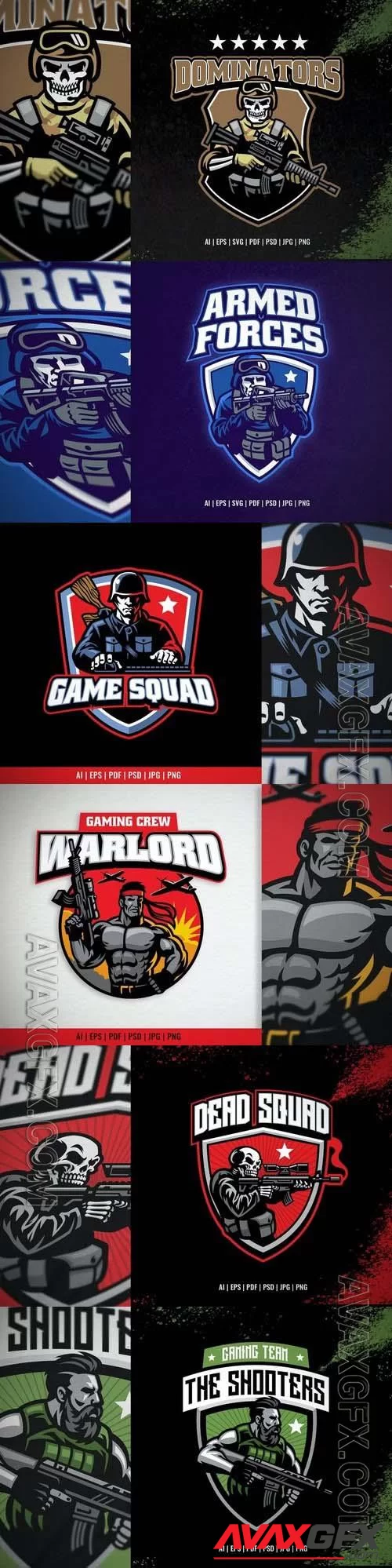 Soldier Mascot for Sport and Esport Logo