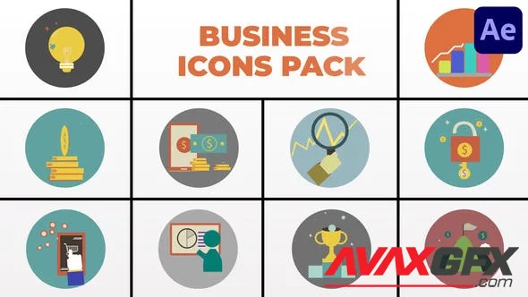 Business Icons Pack for After Effects 46681899 [Videohive]