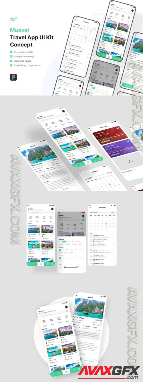 Travel App UI Kit 3QMK6M2