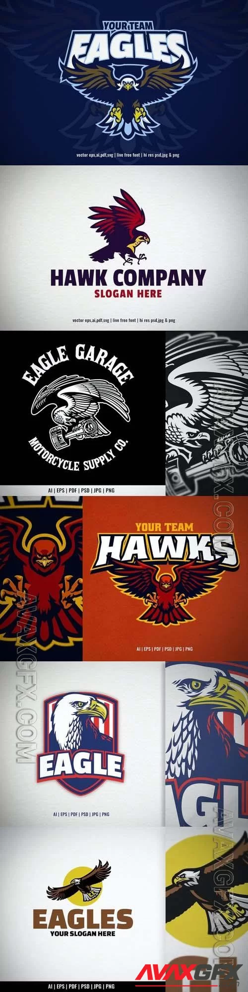 Eagle Shield Logo Template