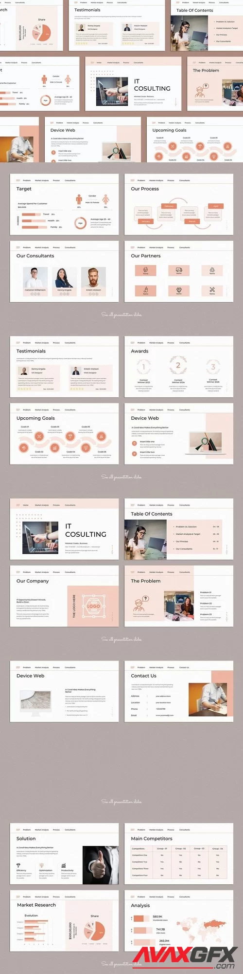 IT Consulting PowerPoint Presentation Template 2FJLUV7 [PPTX]