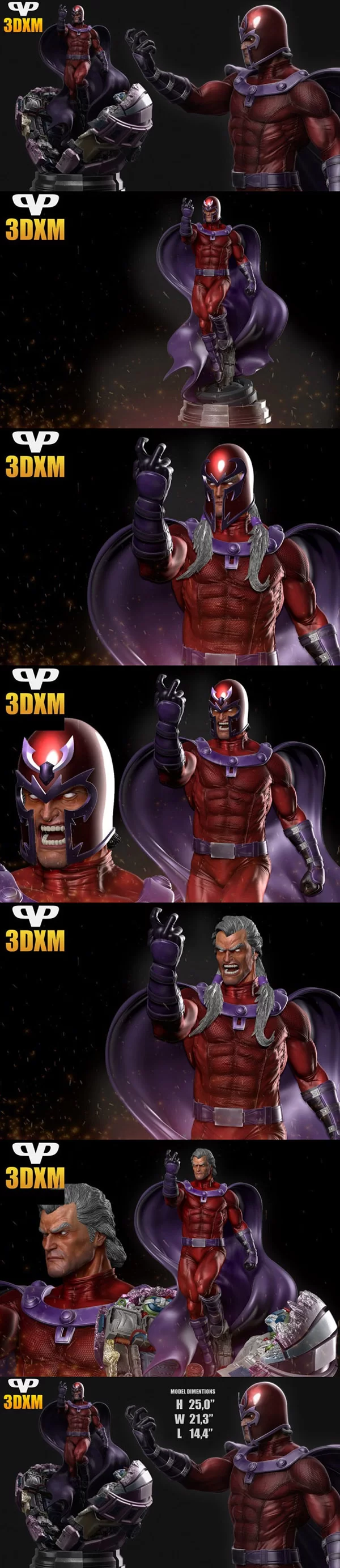 3DXM – Magneto – X-Men – Marvel Comics – 3D Print