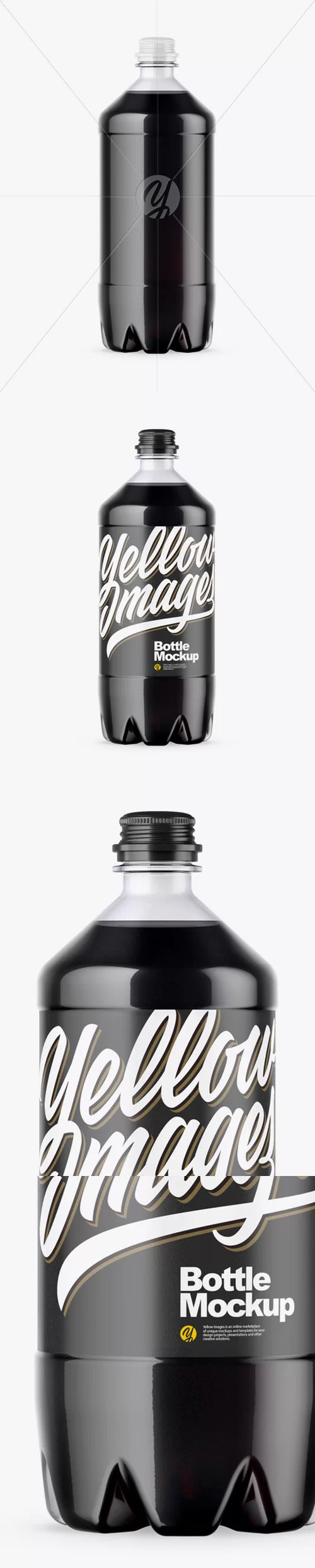 PET Bottle w/ Cola Mockup 47436 [TIF]