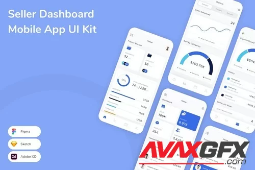 Seller Dashboard Mobile App UI Kit T99UPCC [FIGMA]